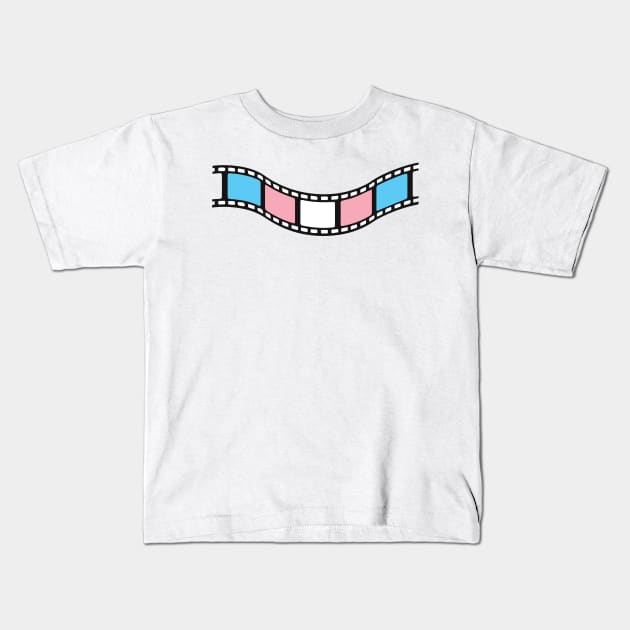 Film Strip - Trans Pride Kids T-Shirt by LaLunaWinters